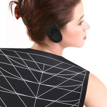 Colar de tintura de cabelo KUNBEIEN Protetor de pescoço de silicone impermeável preto