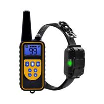 Colar De Treinamento Elétrico Para Cães À Prova d'Água 800m Recarregável Controle Remoto Choque Colar De Treinamento Elétrico Para Cães À Prova d'Água 800m Recarregável Controle Remoto Choque