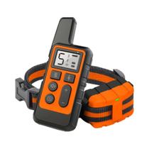 Colar De Treinamento Elétrico Para Cães À Prova d'Água Com Controle Remoto Recarregável 500m Choque