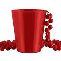 Colar de vidro Shot Glass Blinkee Non Light Up, vermelho frisado