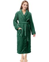 Colar de xale de lã de pelúcia Robe NY Threads, verde grande