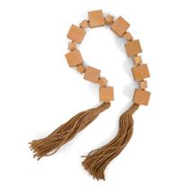 Colar Decorativo Cubos Natural 86cm
