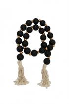 Colar Decorativo de Madeira 110cm Para Parede Sala Quarto Decoração Boho