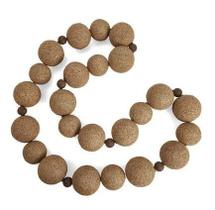 Colar Decorativo de Mesa em Palha de Café Marrom 123cm - Mart