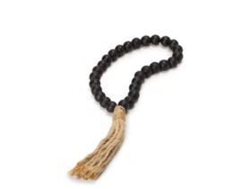 Colar decorativo em madeira preto 4x35cm