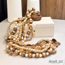 Colar Decorativo G Marrom