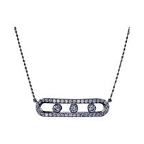 Colar Deslizante De Diamantes De Luxo Feminino, Design Moderno, Pingente De Corrente Para Clavícula