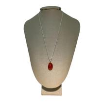 Colar Diamantado Prata 925 Cornalina Polida - Ponte Vecchio