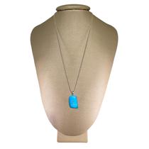 Colar Diamantado Prata 925 Howlita Azul Polida - P. Vecchio Colar Diamantado Prata 925 Howlita Azul Polida - P. Vecchio