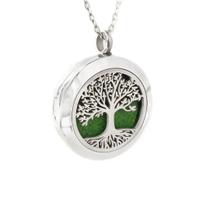 Colar Difusor Árvore da Vida em AÇO INOXIDÁVEL - ANTIALÉRGICO - PRATA Colar Difusor Árvore da Vida em AÇO INOXIDÁVEL - ANTIALÉRGICO - PRATA