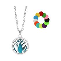 Colar Difusor De Óleo Essencial Em Aço Inoxidável Para Mulheres, Joia De Aromaterapia Com Pingente Colar Difusor De Óleo Essencial Em Aço Inoxidável Para Mulheres, Joia De Aromaterapia Com Pingente