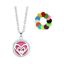 Colar Difusor De Óleo Essencial Em Aço Inoxidável Para Mulheres, Pingente De Joia De Aromaterapia Colar Difusor De Óleo Essencial Em Aço Inoxidável Para Mulheres, Pingente De Joia De Aromaterapia