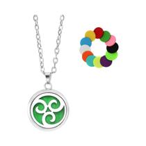 Colar Difusor De Óleo Essencial Em Aço Inoxidável Para Mulheres, Pingente De Joia De Aromaterapia Colar Difusor De Óleo Essencial Em Aço Inoxidável Para Mulheres, Pingente De Joia De Aromaterapia