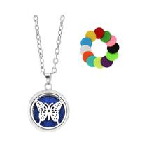 Colar Difusor De Óleo Essencial Em Aço Inoxidável Para Mulheres, Pingente De Joia De Aromaterapia Colar Difusor De Óleo Essencial Em Aço Inoxidável Para Mulheres, Pingente De Joia De Aromaterapia