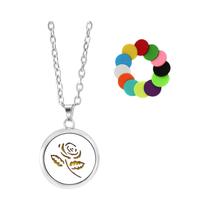 Colar Difusor De Óleo Essencial Em Aço Inoxidável Para Mulheres, Pingente De Joia De Aromaterapia Colar Difusor De Óleo Essencial Em Aço Inoxidável Para Mulheres, Pingente De Joia De Aromaterapia