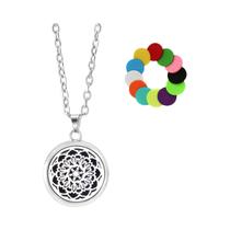 Colar Difusor De Óleo Essencial Em Aço Inoxidável Para Mulheres, Pingente De Joia De Aromaterapia Colar Difusor De Óleo Essencial Em Aço Inoxidável Para Mulheres, Pingente De Joia De Aromaterapia