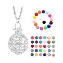 Colar Difusor De Óleo Essencial Para Aromaterapia Com Design De Gaiola De Pássaro E Corrente De Aço