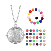 Colar Difusor De Óleo Essencial Para Aromaterapia, Design De Gaiola De Pássaro Com Cristal E Colar Difusor De Óleo Essencial Para Aromaterapia, Design De Gaiola De Pássaro Com Cristal E