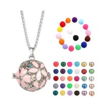 Colar Difusor De Óleo Essencial Para Aromaterapia, Design De Gaiola De Pássaro Com Cristal E Colar Difusor De Óleo Essencial Para Aromaterapia, Design De Gaiola De Pássaro Com Cristal E