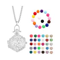 Colar Difusor De Óleo Essencial Para Aromaterapia, Design De Gaiola De Pássaro Com Cristal E Colar Difusor De Óleo Essencial Para Aromaterapia, Design De Gaiola De Pássaro Com Cristal E