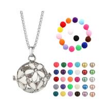 Colar Difusor De Óleo Essencial Para Aromaterapia, Design De Gaiola De Pássaro Com Cristal E Colar Difusor De Óleo Essencial Para Aromaterapia, Design De Gaiola De Pássaro Com Cristal E