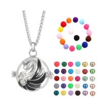 Colar Difusor De Óleo Essencial Para Aromaterapia, Design De Gaiola De Pássaro Com Cristal E Colar Difusor De Óleo Essencial Para Aromaterapia, Design De Gaiola De Pássaro Com Cristal E
