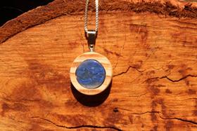 Colar Difusor Lua Cheia - Quartzo Azul Colar Difusor Lua Cheia - Quartzo Azul