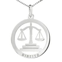 Colar Direito Coleção Formatura em Prata 925