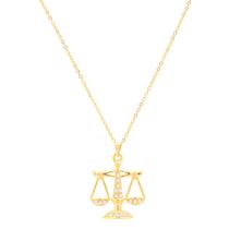 Colar Direito Justiça Folheado A Ouro 18k Colar Direito Justiça Folheado A Ouro 18k