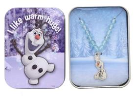 Colar Disney Frozen Olaf I Like Warm Hugs para crianças Colar Disney Frozen Olaf I Like Warm Hugs para crianças