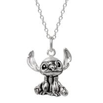 Colar Disney Lilo & Stitch em prata esterlina para mulheres Colar Disney Lilo & Stitch em prata esterlina para mulheres