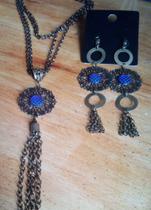 Colar Diva Gótica + brincos