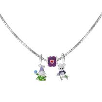 Colar do Signo de Touro Veneziana e Berloques de Prata e Resina. Colar do Signo de Touro Veneziana e Berloques de Prata e Resina.
