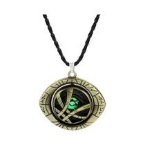 Colar Doctor Strange Marvel Olho De Agamoto Retro Cosplay Brinquedo Joias Girar Tempo Ilimitado