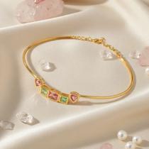 Colar dourado Choker Zircônia Banhado Ouro Zarpellon