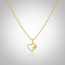 Colar Dourado Com Pingente Colar Dourado Com Pingente
