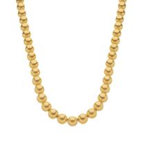 Colar Dourado De Bolas Médias