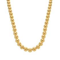 Colar Dourado de Bolas Médias Colar Dourado de Bolas Médias