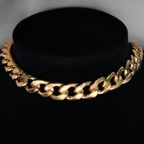 Colar Dourado Gargantilha Chocker Corrente I6598
