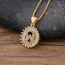 Colar Dourado Letra Inicial Strass Brilhante Nome Colar Dourado Letra Inicial Strass Brilhante Nome