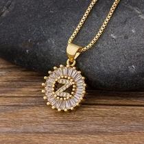 Colar Dourado Letra Inicial Strass Brilhante Nome Colar Dourado Letra Inicial Strass Brilhante Nome