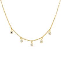 Colar Dourado Olho Grego