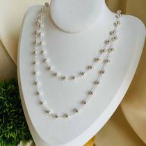 Colar Duplo Bolinhas