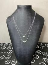 Colar Duplo Círculos