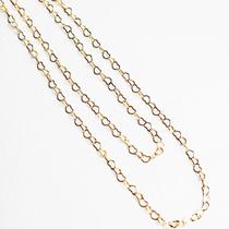 Colar Duplo Em Elos Coração Banhado a Ouro18 K (3C) Colar Duplo Em Elos Coração Banhado a Ouro18 K (3C)