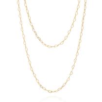 Colar Duplo Feminino Corações Banhado A Ouro 18k Rommanel Colar Duplo Feminino Corações Banhado A Ouro 18k Rommanel