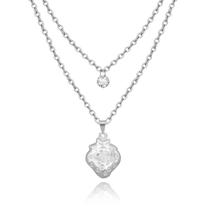 colar Duplo feminino morango não escurece aço inox prateado não escurece infantil colar Duplo feminino morango não escurece aço inox prateado não escurece infantil