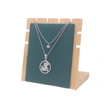 Colar Duplo Feminino São jorge Guerreiro aço inox não escurece prata antialérgico