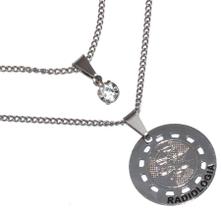 Colar Duplo Formatura Profissão Radiologia Aço Inox Colar Duplo Formatura Profissão Radiologia Aço Inox