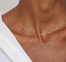 Colar Duplo liso Veneziana
